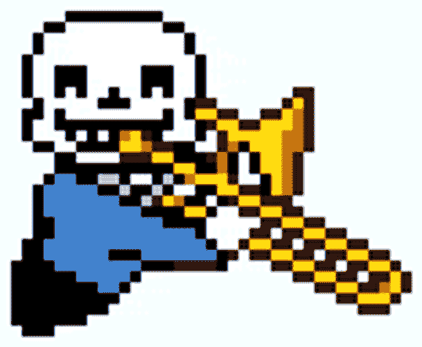 Pixel Trombone GIF