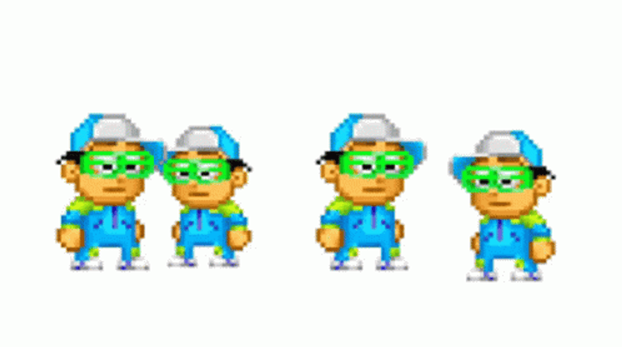 Pixel World Power Jump GIF
