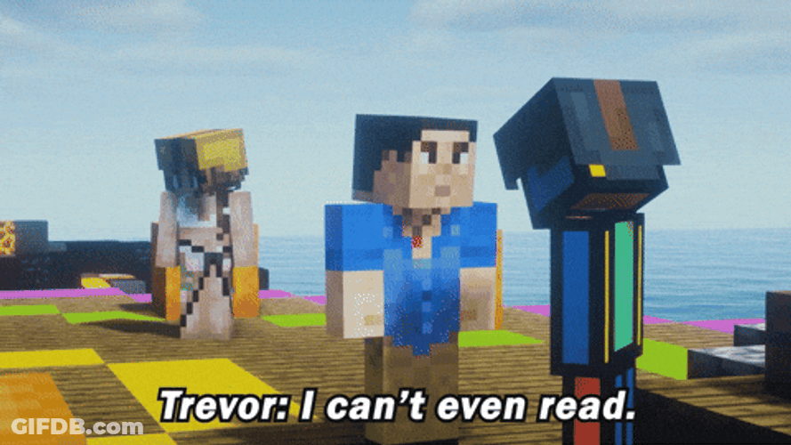 Pixelated Character Trevor I Cant Even Read GIF