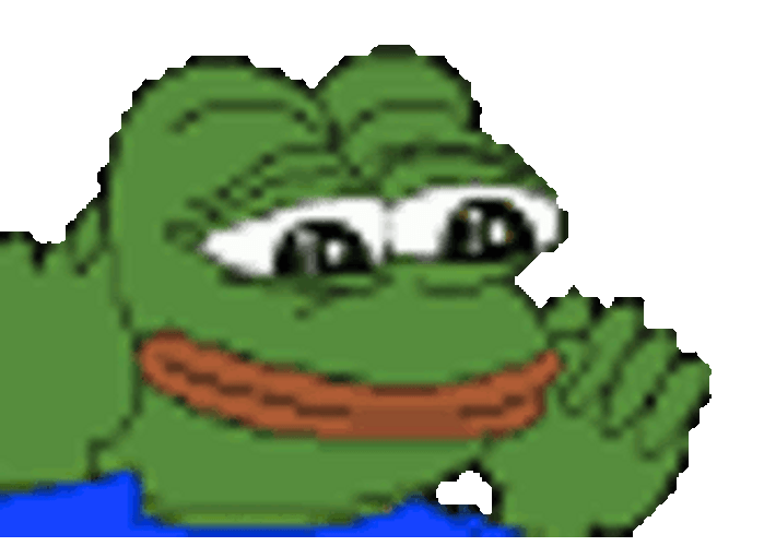 Pixelated Dancing Pepe Frog GIF