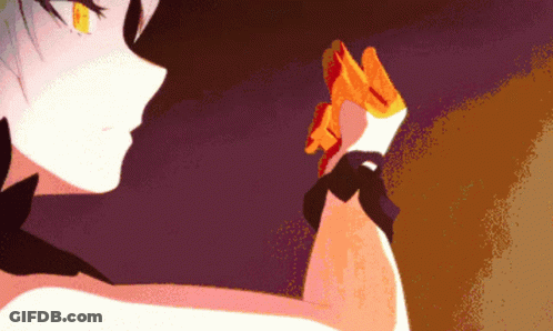 Pixelated Girl With Glove GIF