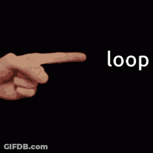 Pixelated Hand Pointing To Loop GIF