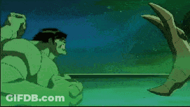 Pixelated Hulk Laying On Bed GIF
