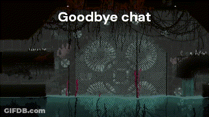 Pixelated Image Saying Goodbye Chat GIF