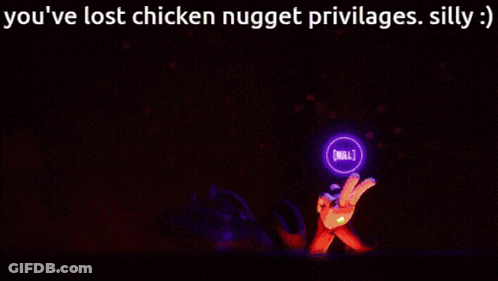 Pixelated Image You've Lost Chicken Nugget Privileges GIF