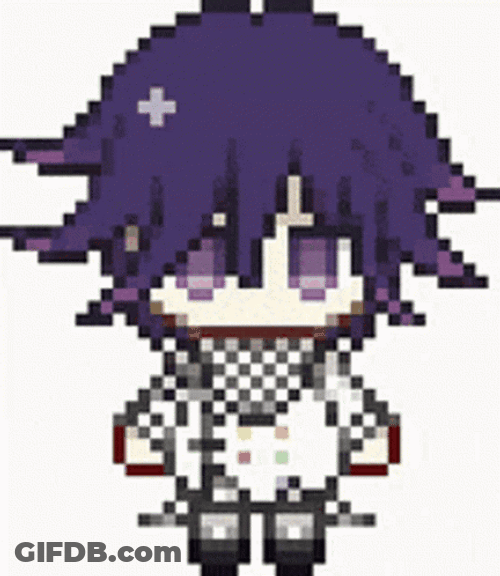 Pixelated Kokichi GIF