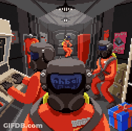 Pixelated Lethal Company Bounce GIF