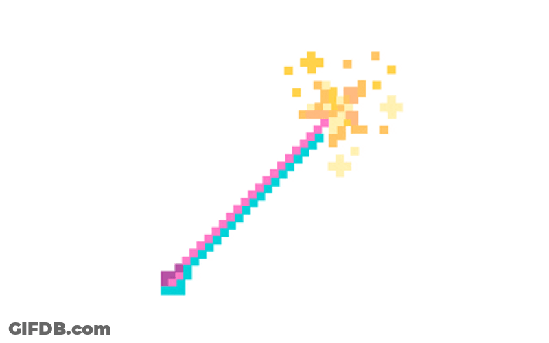 Pixelated Magic Wand GIF