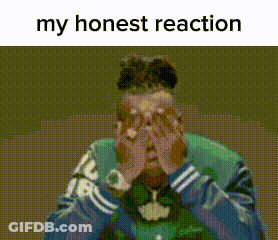 Pixelated Man Covering Mouth My Honest Reaction GIF