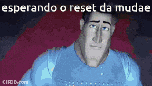 Pixelated Man Esperando O Reset Da Mudae GIF