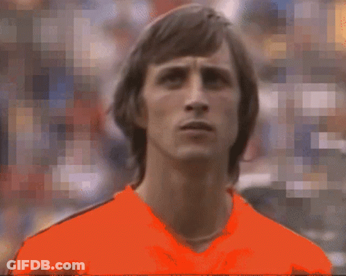 Pixelated Man In Orange Shirt GIF