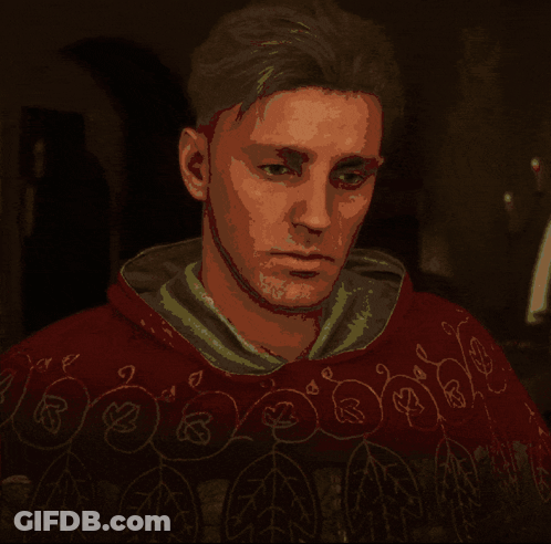 Pixelated Man In Red Sweater GIF