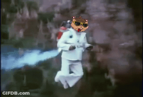 Pixelated Man In White Suit And Sunglasses GIF