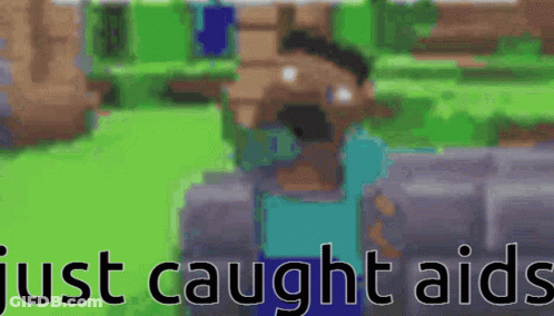 Pixelated Man Just Caught Aids GIF