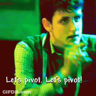 Pixelated Man Let's Pivot GIF