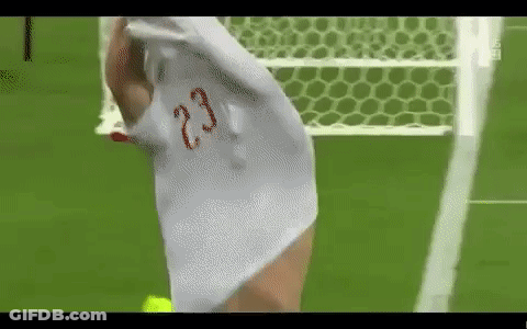 Pixelated Man Running With Olympics Logo GIF