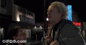 Pixelated Man Saying Great Scott GIF