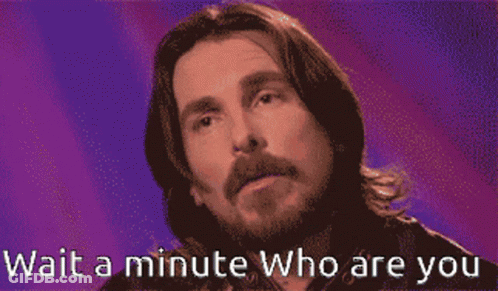 Pixelated Man Saying Wait A Minute Who Are You GIF