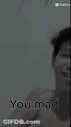 Pixelated Man Saying You Mad GIF
