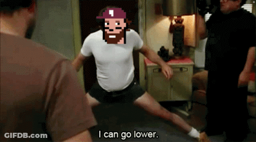 Pixelated Man Says I Can Go Lower With Two Men GIF