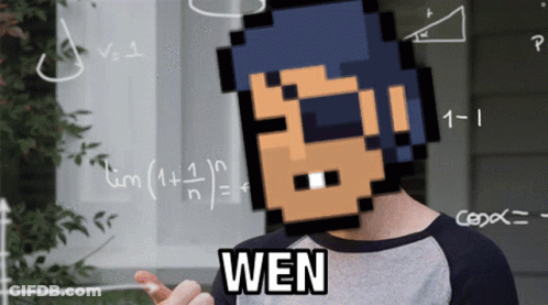 Pixelated Man Wearing Wen Shirt GIF