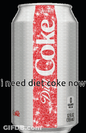 Pixelated Man With Glasses Saying I Need A Diet Coke GIF