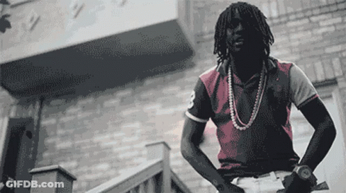 Pixelated Man With Watch And Necklace GIF