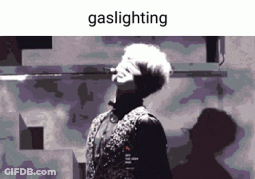 Pixelated Person Gaslighting GIF