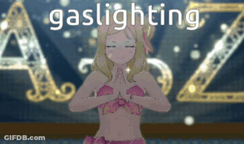 Pixelated Person Gaslighting GIF