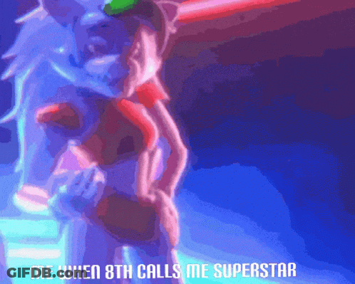 Pixelated Person Me When 8Th Calls Me Superstar GIF