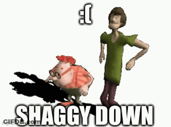 Pixelated Shaggy Down Dancing GIF