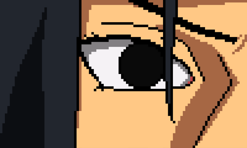 Pixelated Sharingan Eye GIF