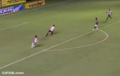 Pixelated Soccer Players With Artil GIF