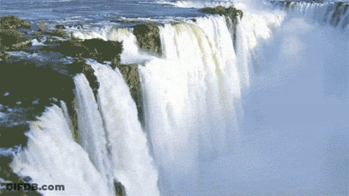 Pixelated Waterfall GIF