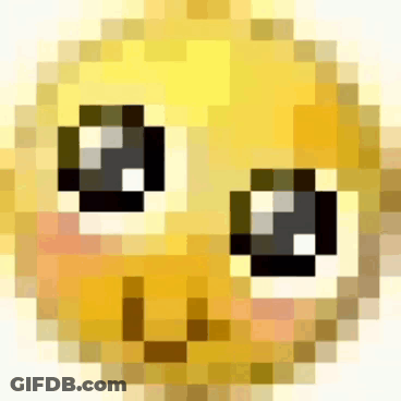 Pixelated Yellow Smiley Face GIF