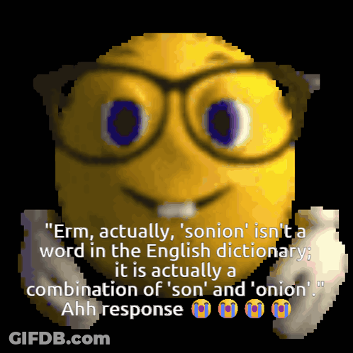 Pixelated Yellow Smiley Face With Glasses GIF