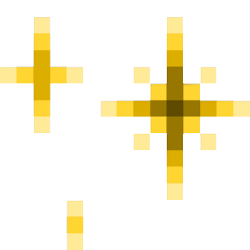 Pixelated Yellow Sparkle GIF