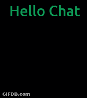 Pixelated Zombie Hello Chat GIF