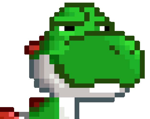 Pixilated Yoshi Swag Glasses GIF