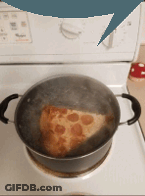 Pizza Boiling Sticker GIF