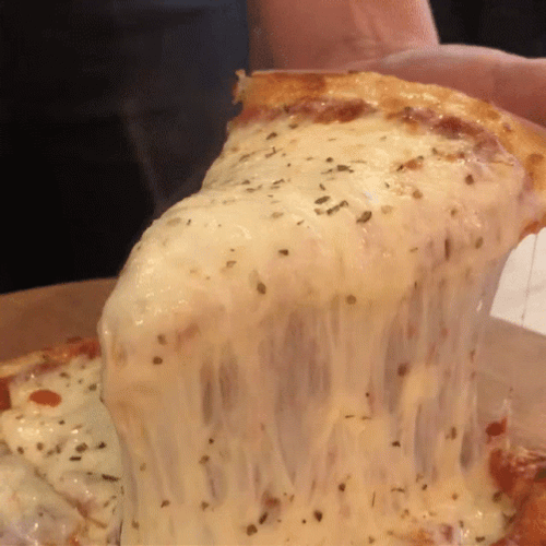 Pizza Cheese Strings GIF