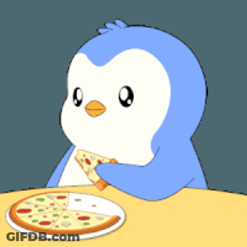 Pizza Dinner Sticker GIF
