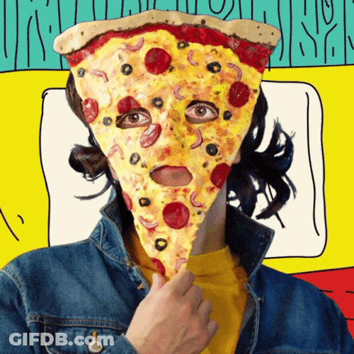 Pizza Face Pizza Party GIF
