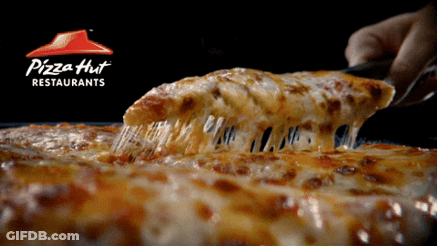 Pizza Hut Cheesy Plate GIF