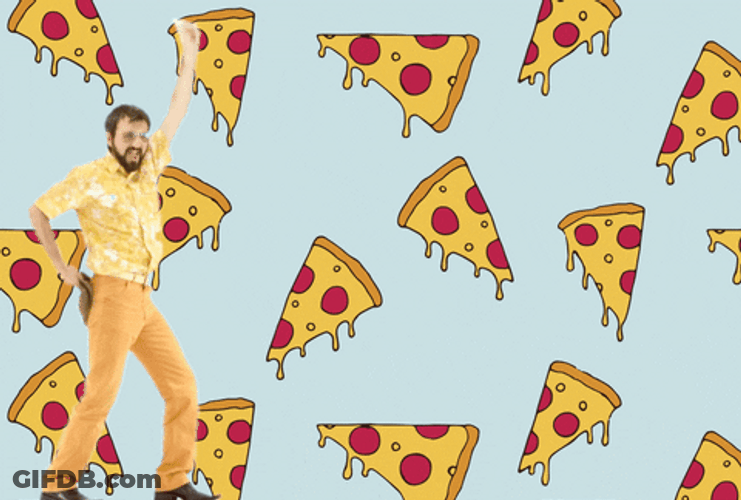 Pizza Party Background Dancing GIF
