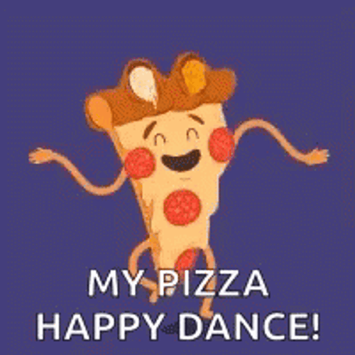 Pizza Slice Happy Dance GIF
