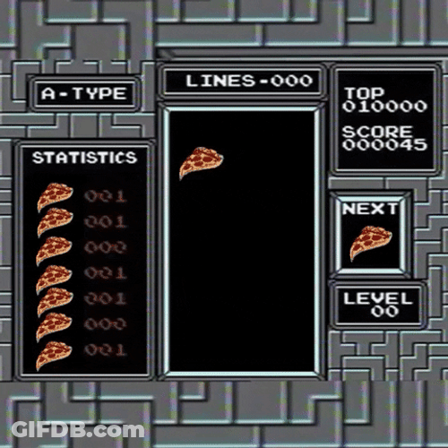 Pizza Tetris Game GIF
