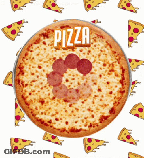 Pizza Time Cheesy Pepperoni Loop GIF