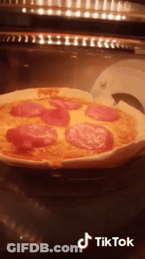 Pizza Time Cooking Salami GIF
