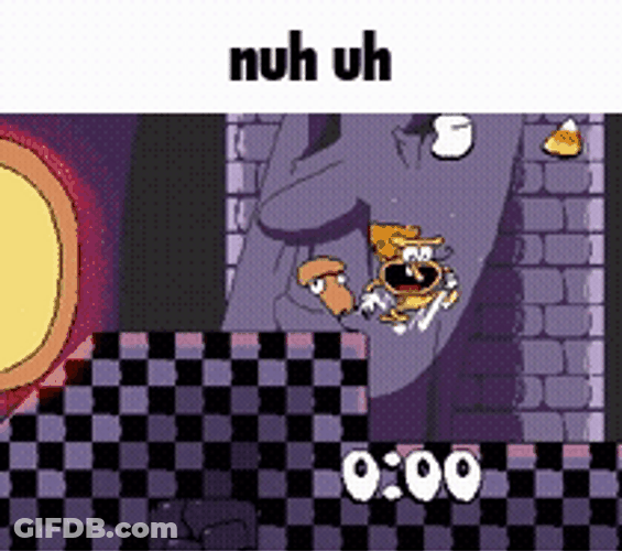 Pizza Tower Nuh Uh GIF